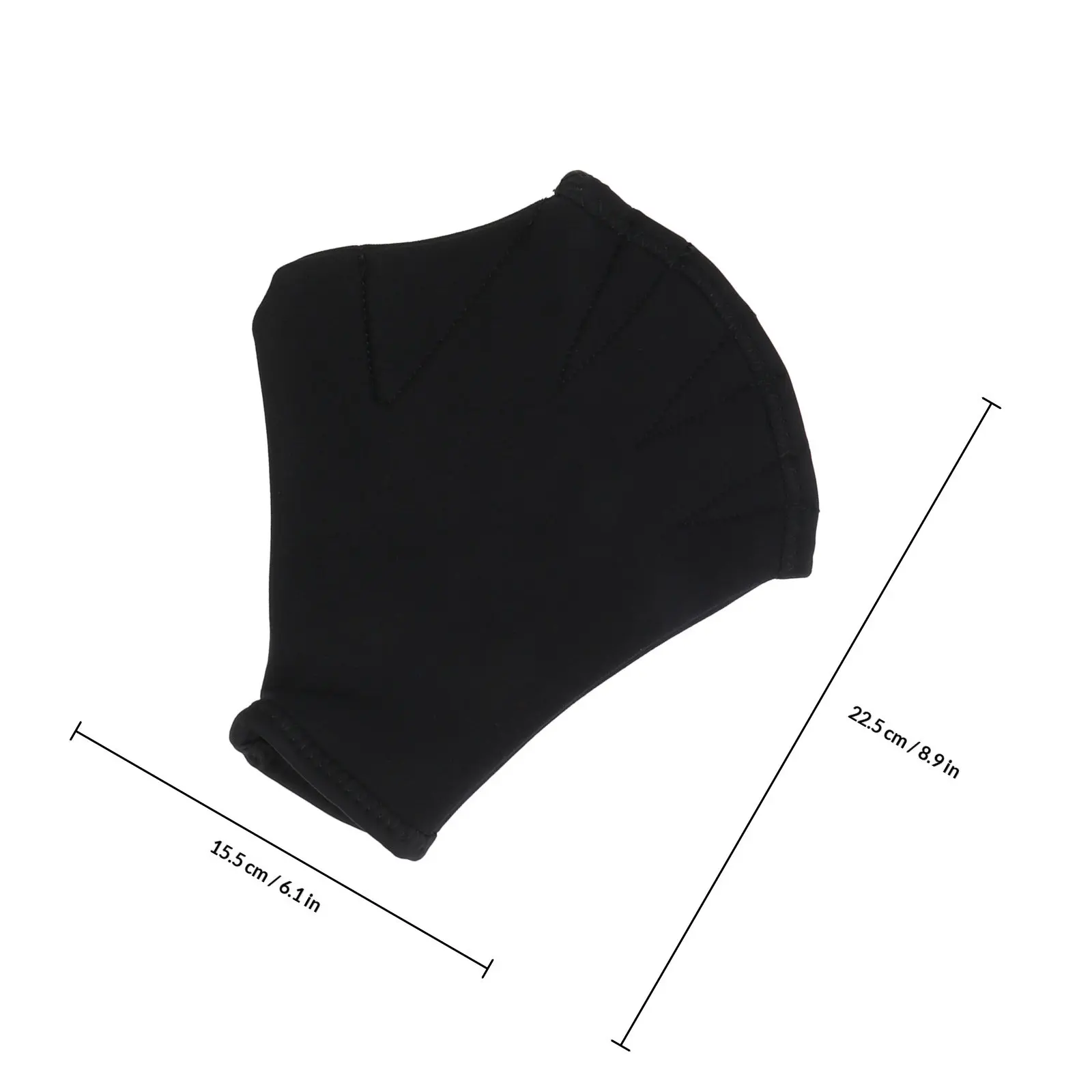 1쌍 다이빙 수영 장갑, 손가락 없는 웹형 패들, 수중 훈련용, 추진력 강화, 자외선 차단, 손바닥 전체 커버