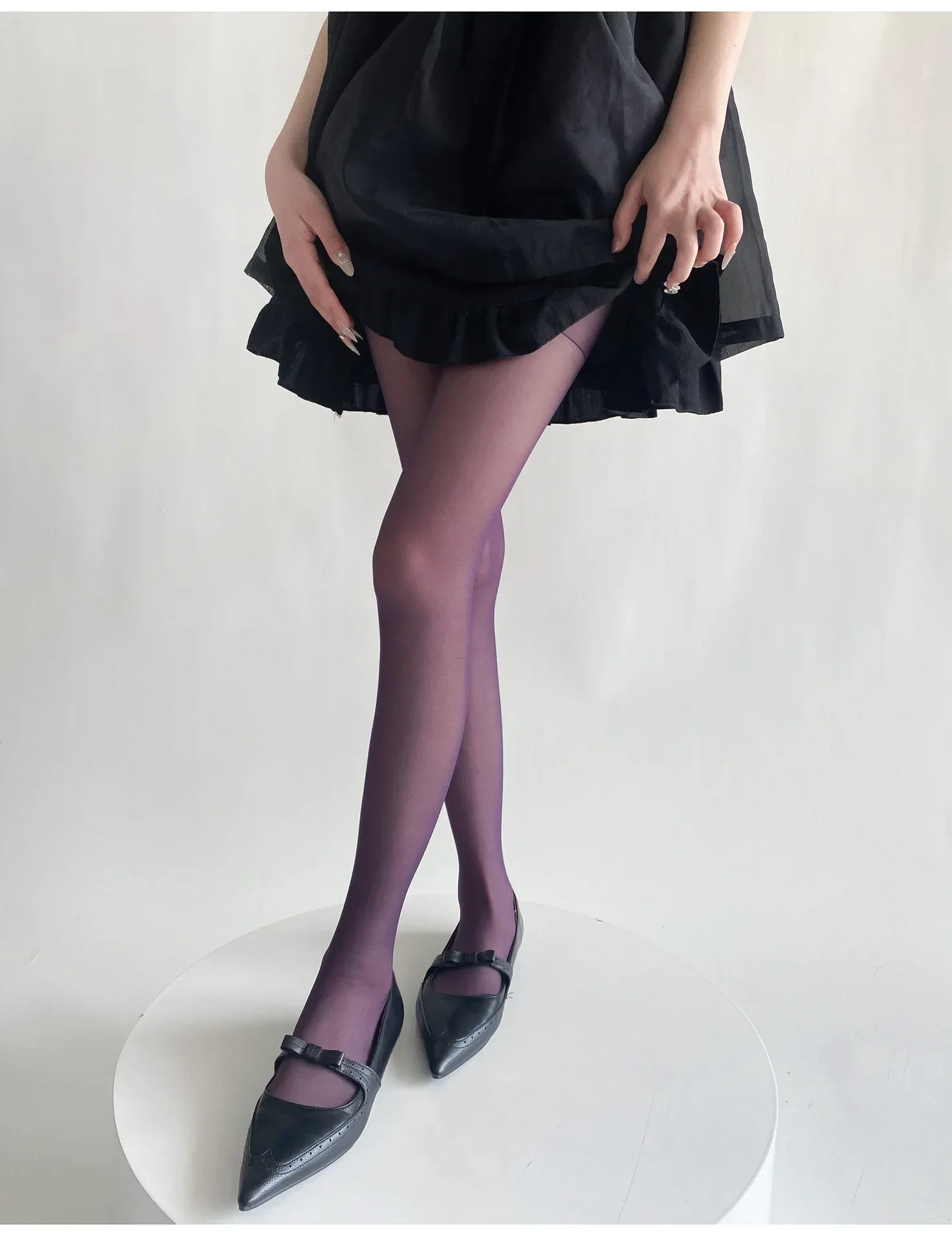 Ultradünne Nylon-Overknee-Strümpfe Strumpfhosen Damen Sexy Damenstrümpfe Samt Sexy Dessous Strumpfwaren Bodystocking – Detail 1