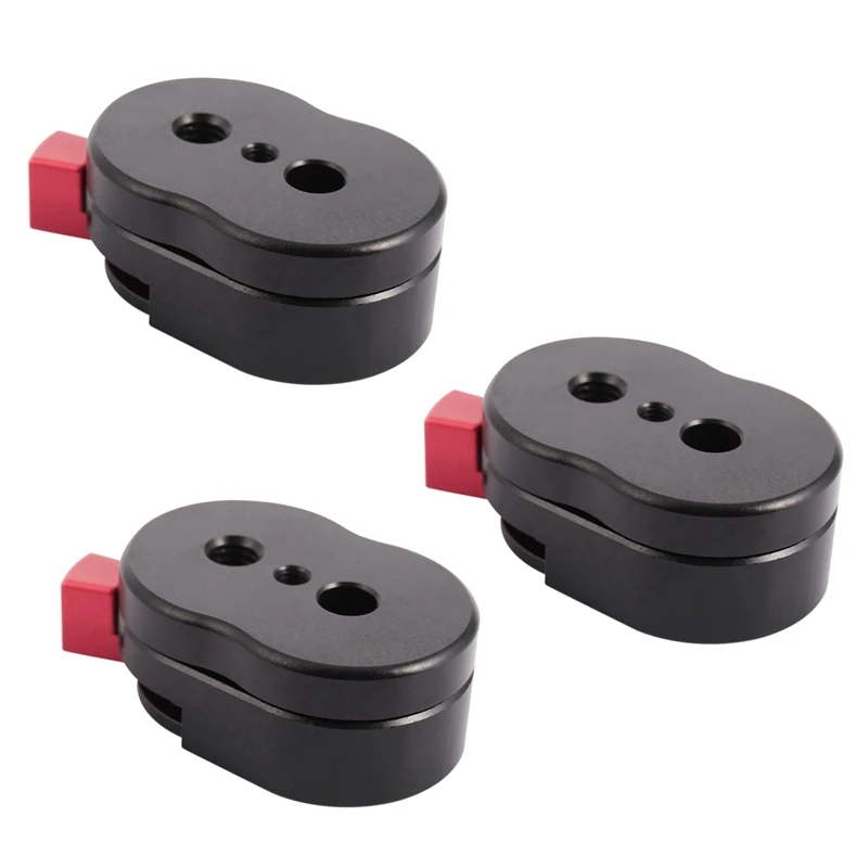 

3X Field Monitor Quick Release Plate For LCD Monitor Magic Arm LED Light Camera Camcorder Rig With 1/4-Inch Screw Hole