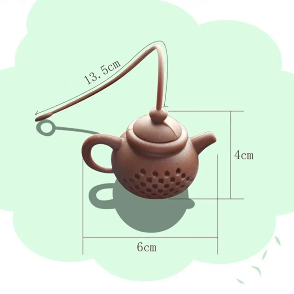 1PC Silicone Teapot-shape Tea Infuser