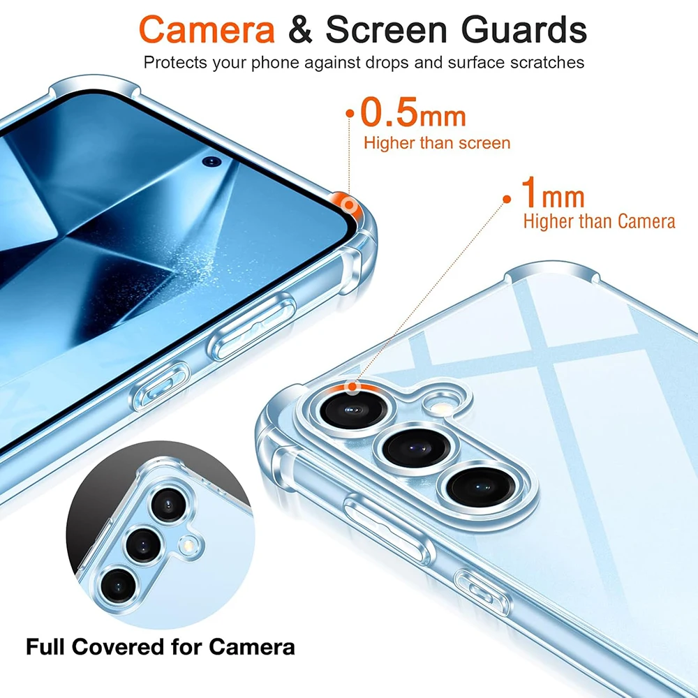 Ultra-Thin Shockproof Silicone Soft Case - Clear Cover Shell