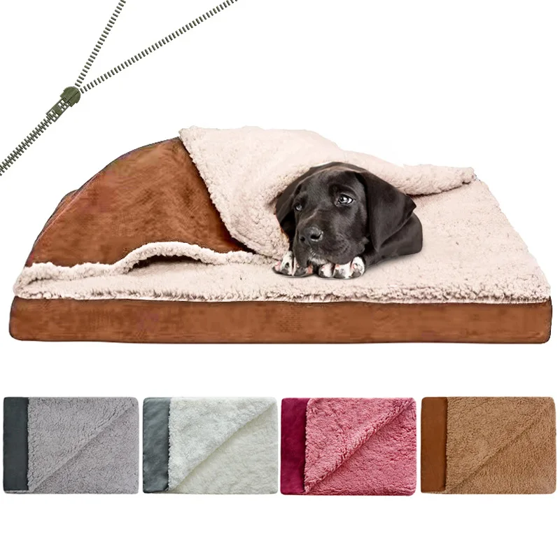 NewPetSquareBedSleepingBagKennelCatBedBlanketBedAllSeasons