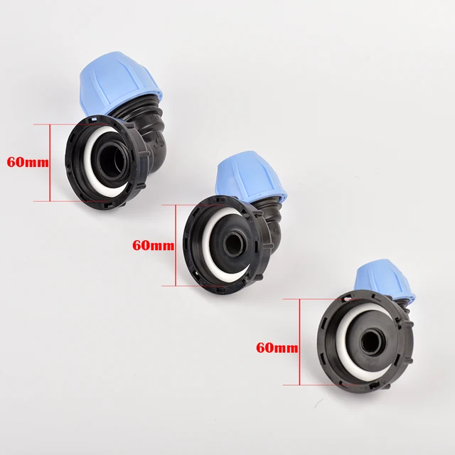 20/25/32 Mm -Es Csatlakozó S60X6 Durva Menetes Ibc Tartály Adapter Kerti Víztartály Tömlő Csatlakozója - Image 4