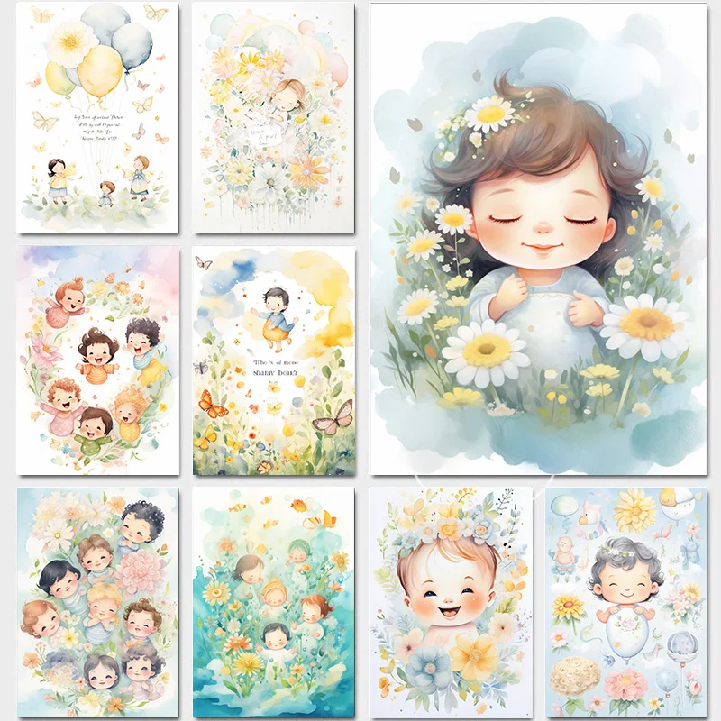 

Decorative Paintings Butterflies Decoration Bedroom Canvas Printing Decoration Pictures Room Wall Decor Children 1Pcs Balloons