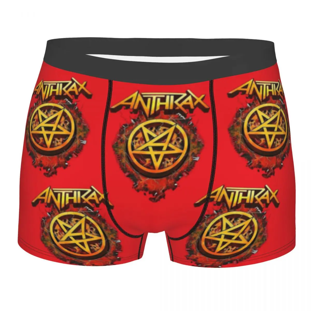 

Imagine Cute Man's Boxer Briefs ANTHRAX Highly Breathable Underpants Top Quality Print Shorts Gift Idea