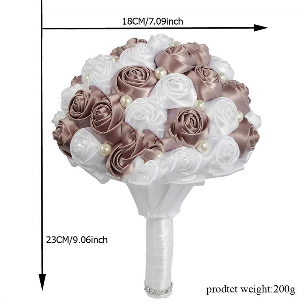 Bouquet de Casamento Roxo e Branco Bouquet de Noiva para Damas de Honra Flor Artificial Pérola Rosa Bouquet 12 Computers & Electronics
