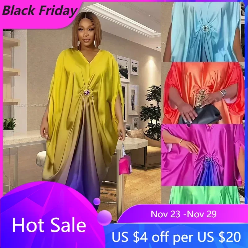 

African Dresses for Women Traditional Muslim Fashion Dress Caftan Wedding Party Dresses Boubou Robes Plus Size Gowns Outfits