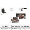 220V BBQ Grill Motor Meat Forks Set Rotating Motor Electric Rotisserie Spit Rod For Outdoors Camping Home Cooking BBQ Motor Set 3