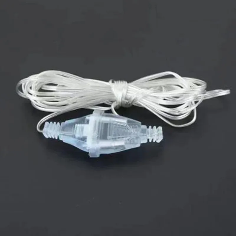 Power Extension Cable 1 Pc 3M/5M EU Plug Transparent Led Light String Extension Cord for Party String Light