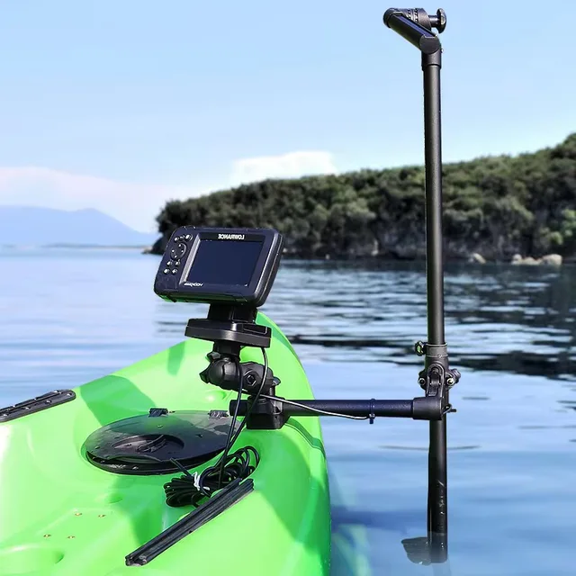 Fishing Kayak Setup Canoe Fish Finder Setup Boat Canoe Fish Finder Mount  Kayak Transducer Mount Adjustable