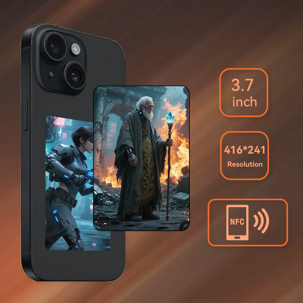 Nfc e ink phone case 3.7 inch e-paper ink screen phone case ink e ink ...