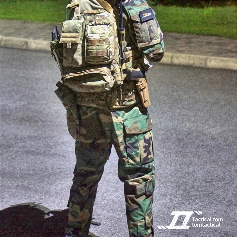 Pantalon combat Rongkun résistant aux rayures - robuste pour pêche aventurière et survie