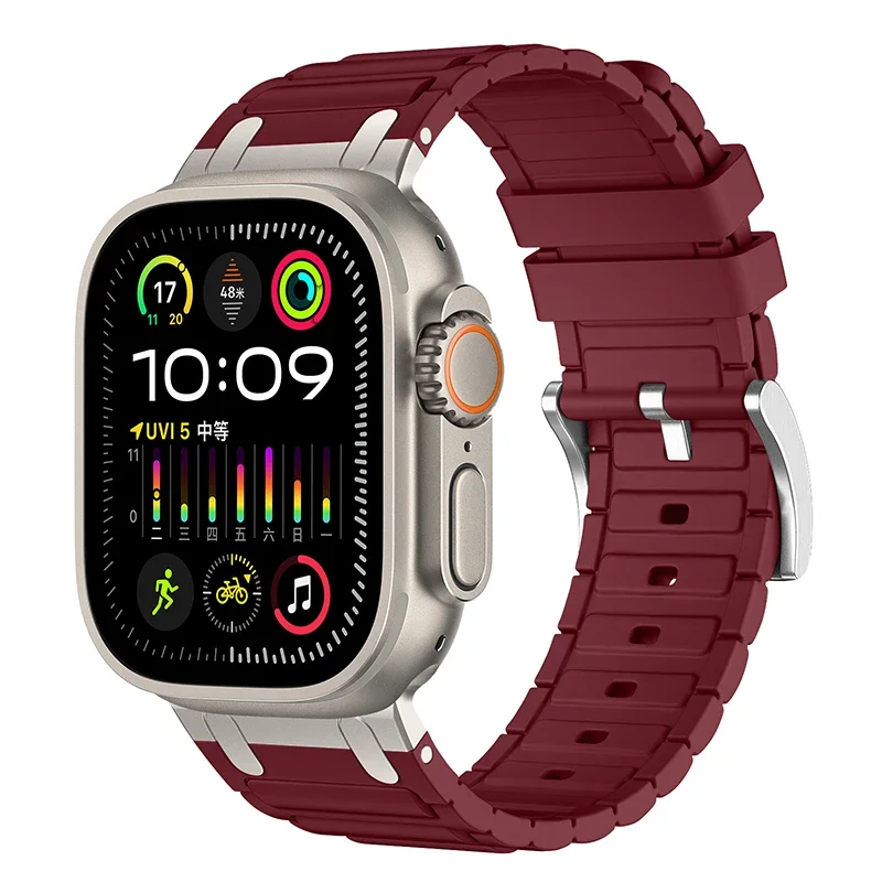 Enhanced Silicone Strap with Modified Metal Integration