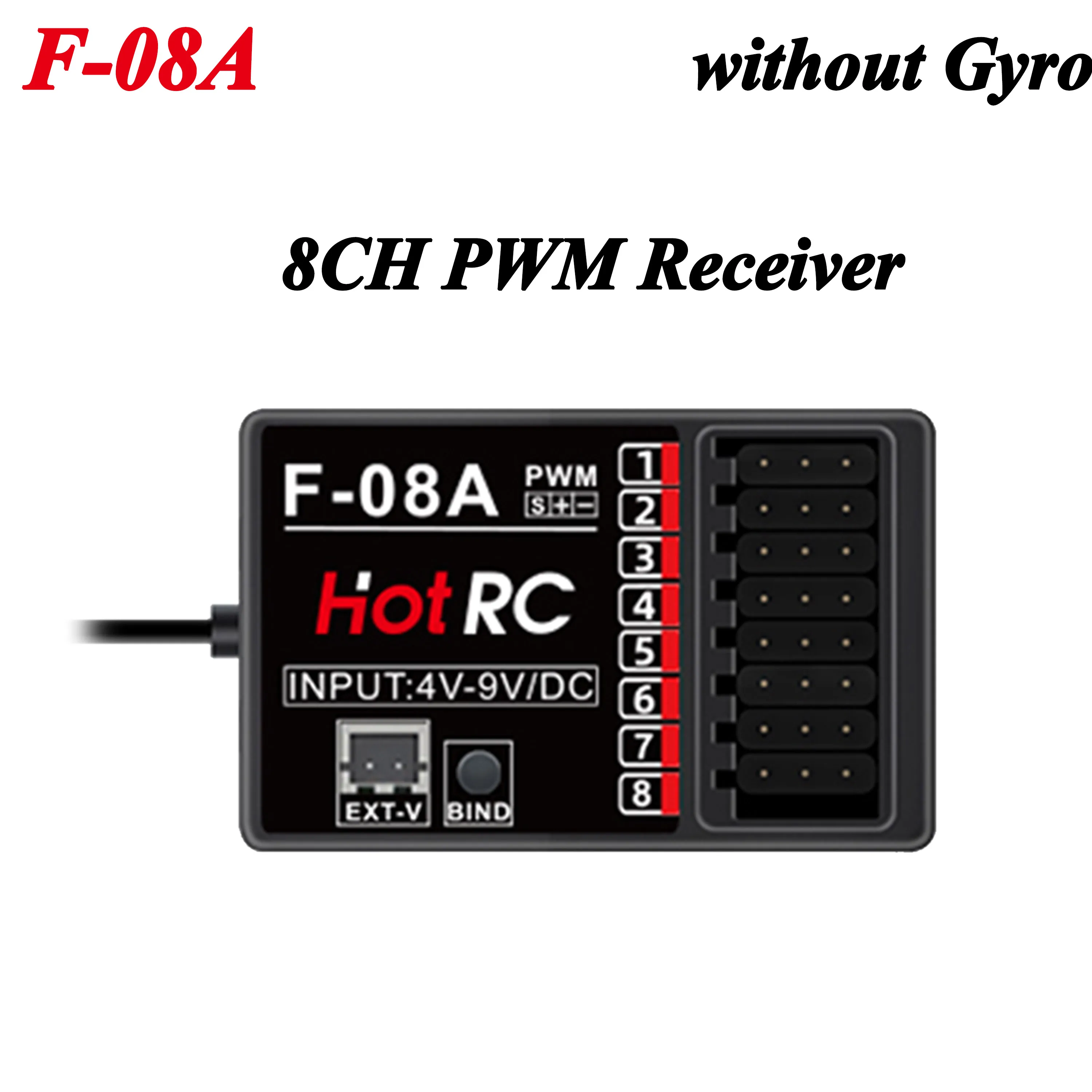 HOTRC Ghz Channels Mixed Control Function Receiver F-08A for