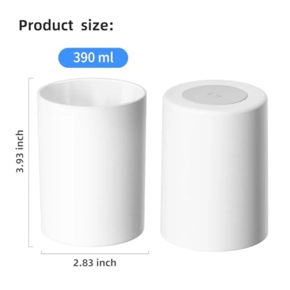 Durable Plastic Bathroom Tumbler Easy Clean Reusable Toothbrush Cup_voghion.com