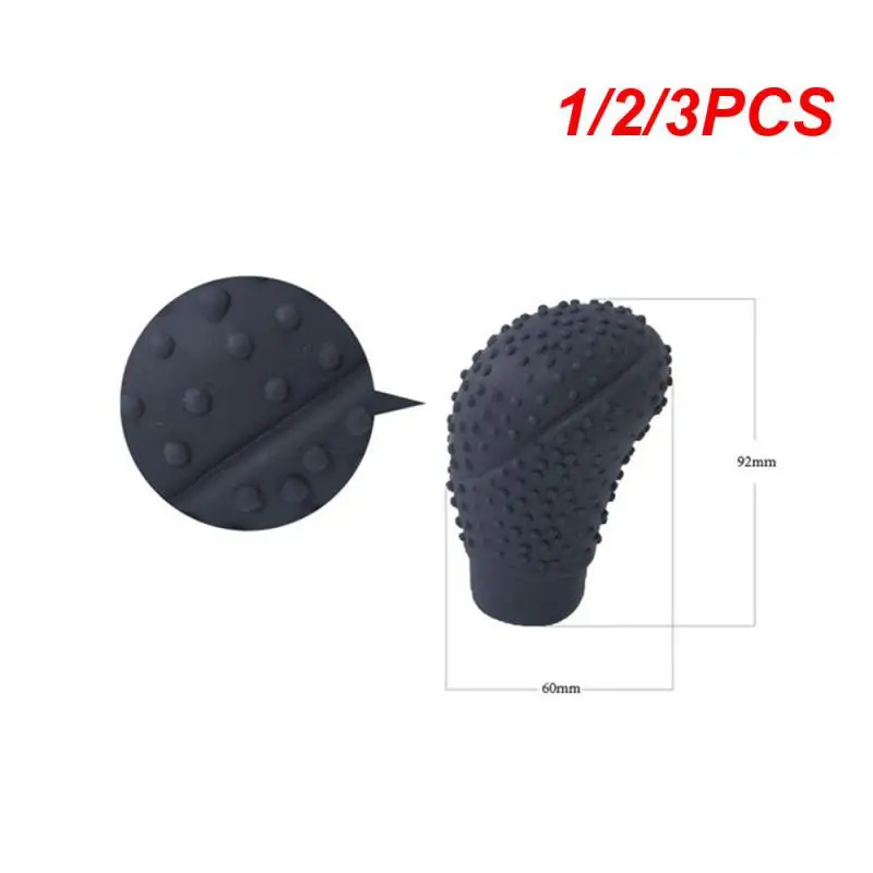 

1/2/3PCS Universal Silicone Car Gear Cover Knob Protector Anti-slip Wear-resistant Handbrake Cover Car Accessories