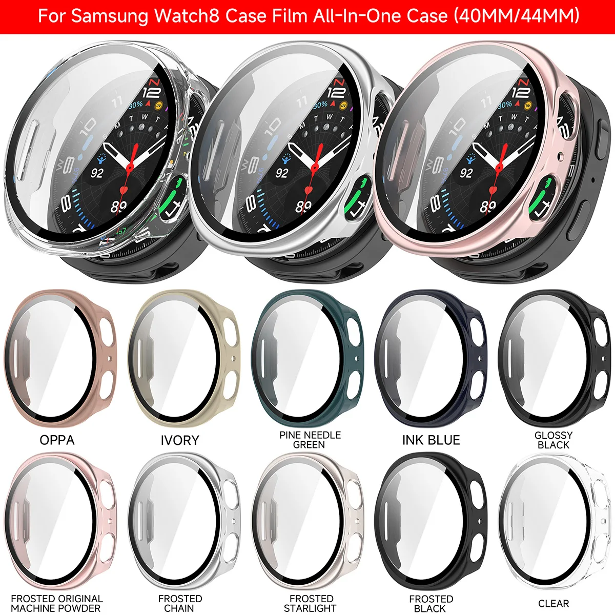 Premium Tempered Glass Protective Bumper Case with All-Coverage Design