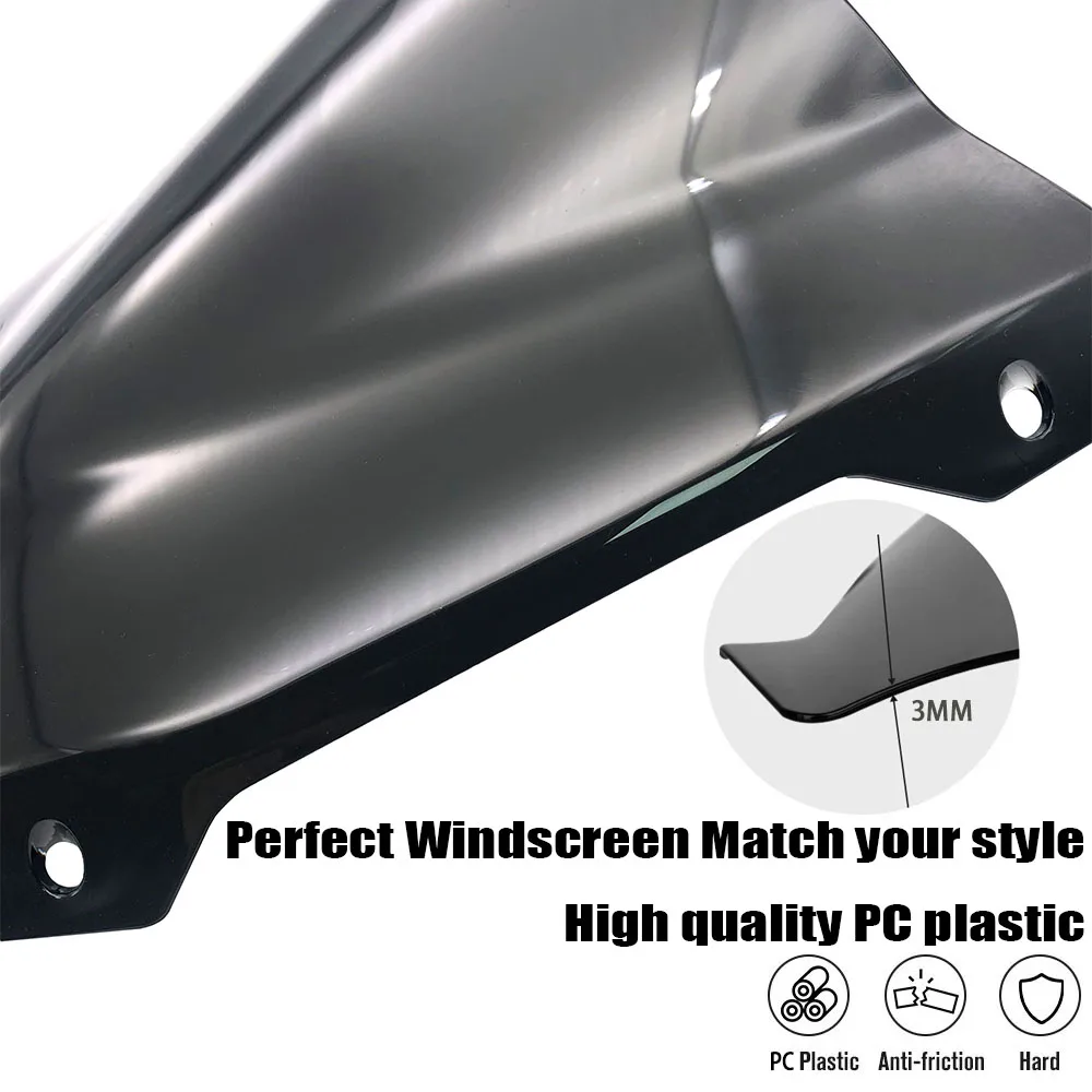 Easy installation motorcycle windscreen