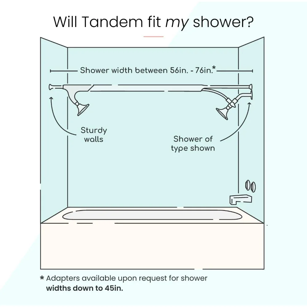Dual Shower Head for Couples, High Pressure Tandem Shower Heads with 3 Flow Settings (Two Showerheads, three colors) 5
