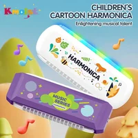 Children's Toy Cartoon Crab Mini Harmonica with Led Light Mouth Organ Baby Early Education Musical Instrument Toys for Kids Gift 1