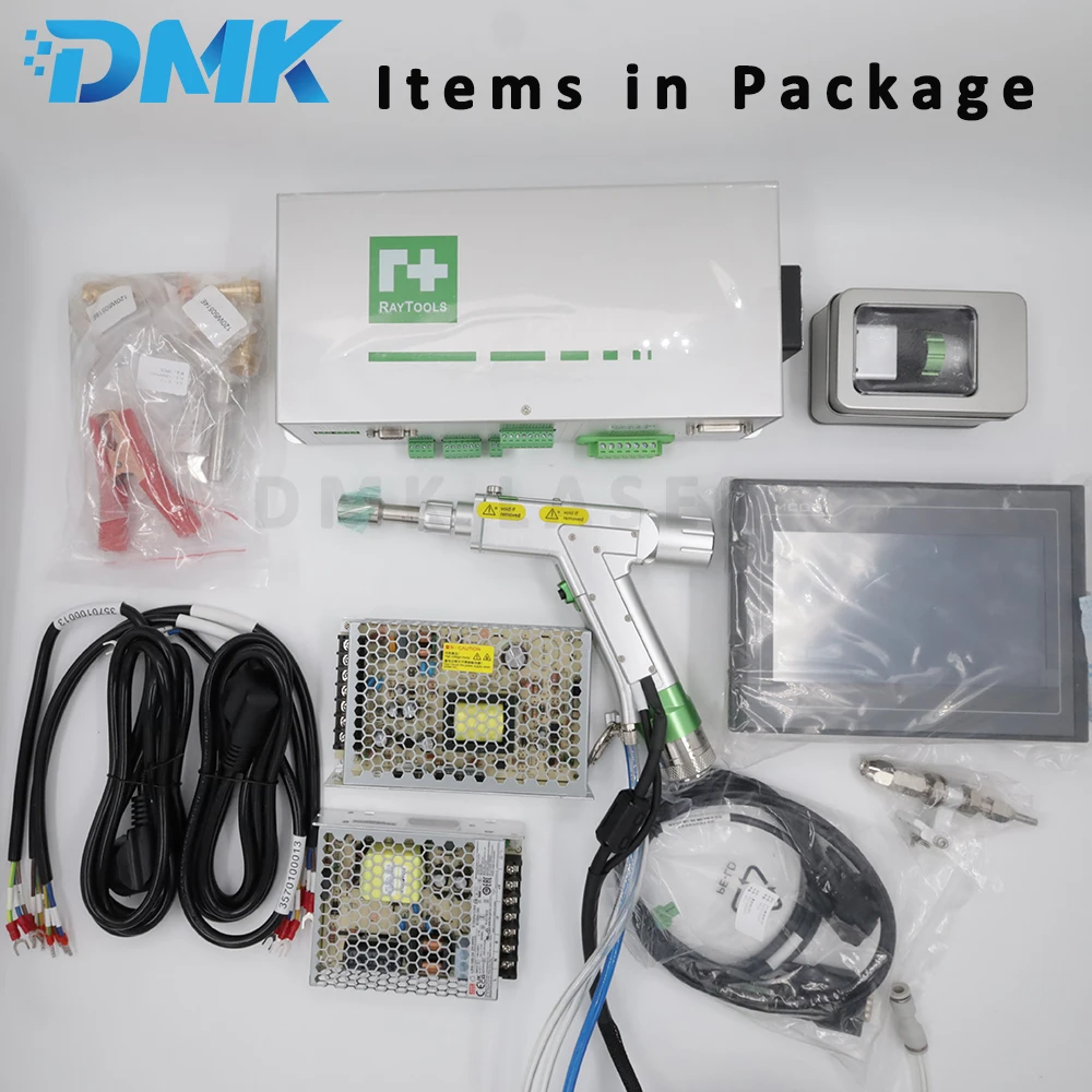 Cabezal 4 en 1 Raytools para soldadura láser de fibra de BW101-GS, corte y limpieza