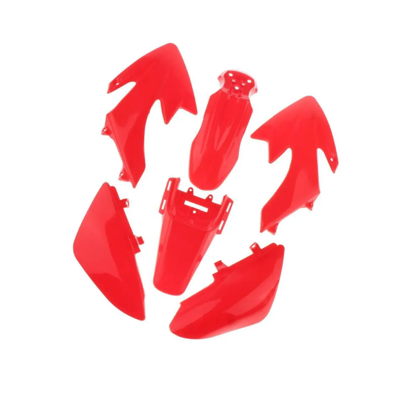 

ABS Plastic Fender Fairing Body Work Kit Set for Honda CRF50-125CC Red