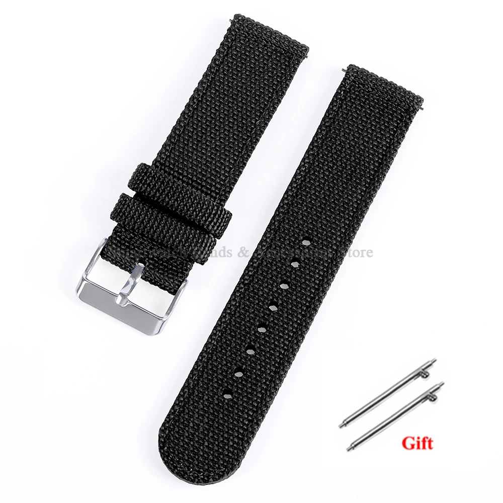 Versatile Nylon Canvas Sport Watch Band – Soft, Quick-Release Bracelet