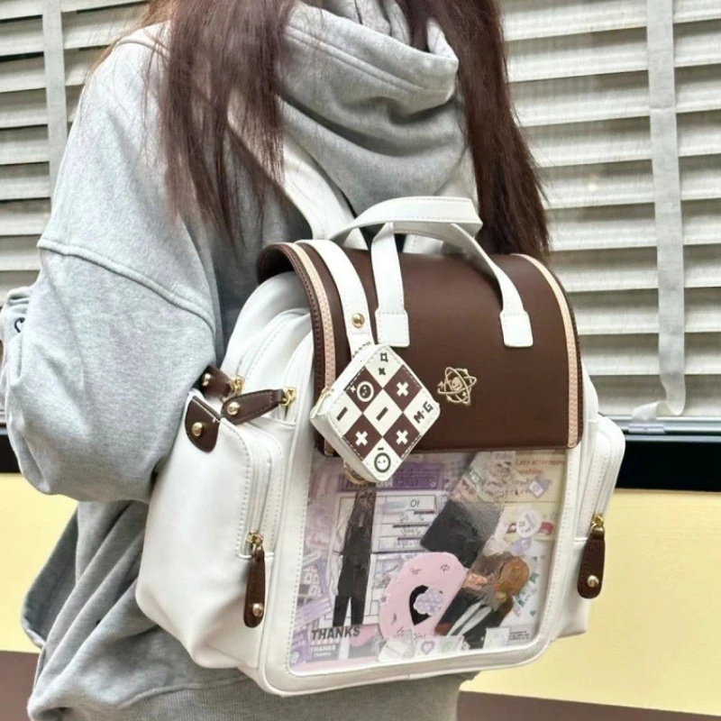 Y2K Japanese Cute Ita Backpacks Women College Style Student Backpack JK Girl Ita Bag Harajuku Transparent School Bag for Women