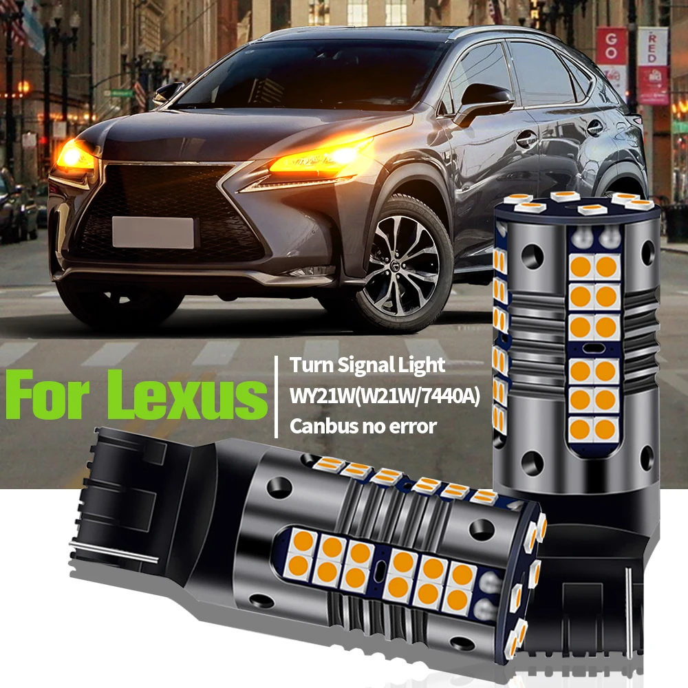 

2pcs LED Turn Signal Light Blub Lamp WY21W T20 7440A Canbus For Lexus ES300 ES330 ES350 ES300H GS300 GS430 GS350 GS450H GS460