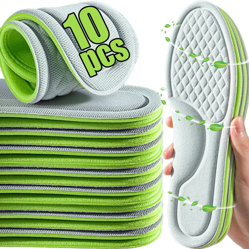 thumbnail image 1 of Plantillas de espuma viscoelástica Nano de 2/10 piezas, unisex, suaves, que absorben el sudor, para zapatos, para mujeres y hombres, ortopédicas, deportivas, 1 of 5