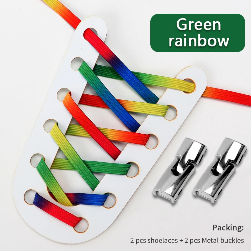 Sistema Chiusura Magnetica Scarpe Lacci Per Scarpe Elastici Magnetici Star Gifts - Sistema No Tie, Arcobaleno, Per Bambini E Adulti, Lunghi 100cm - Foto 6