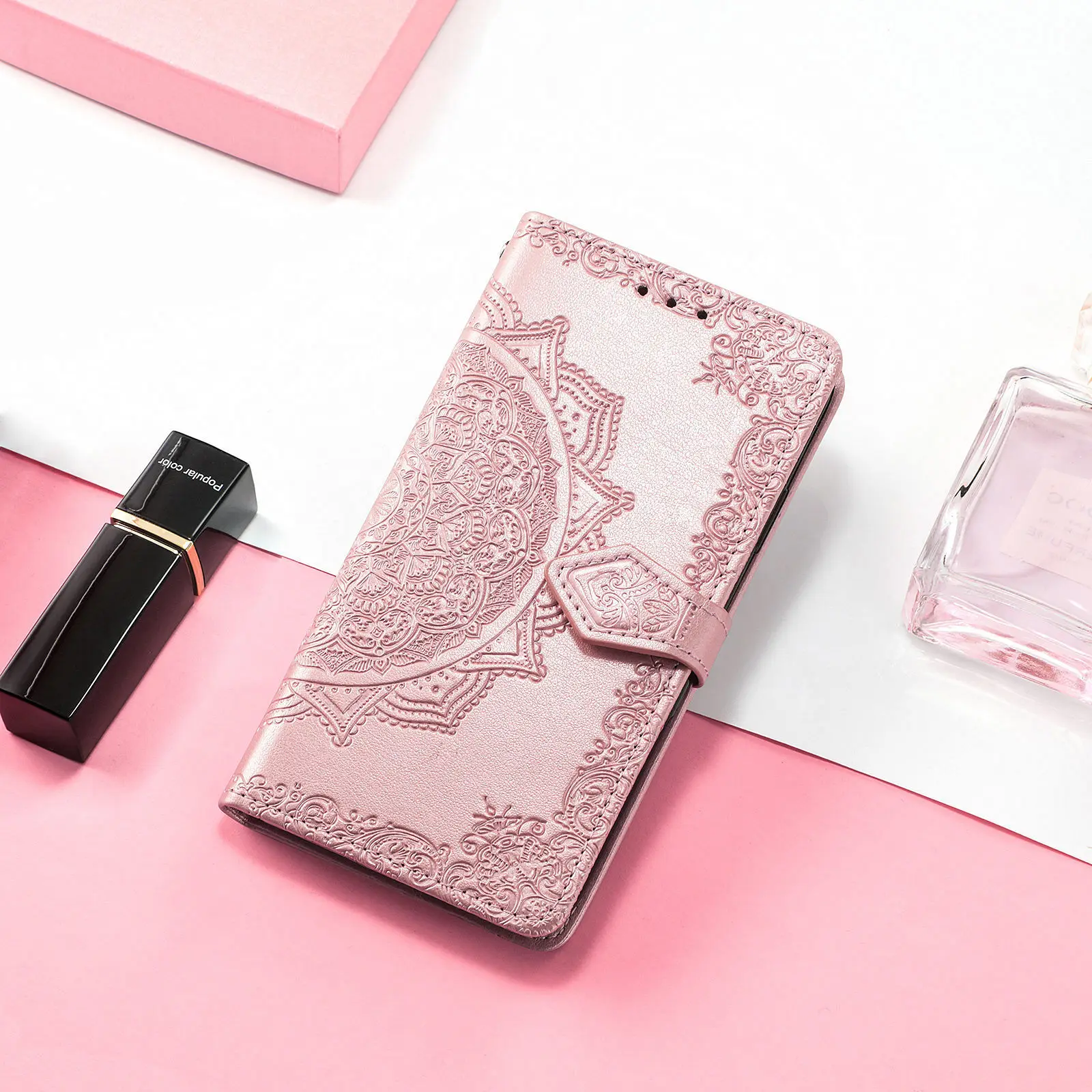 Elegant Flip PU Leather Wallet Case with Magnetic Card Slot Holder