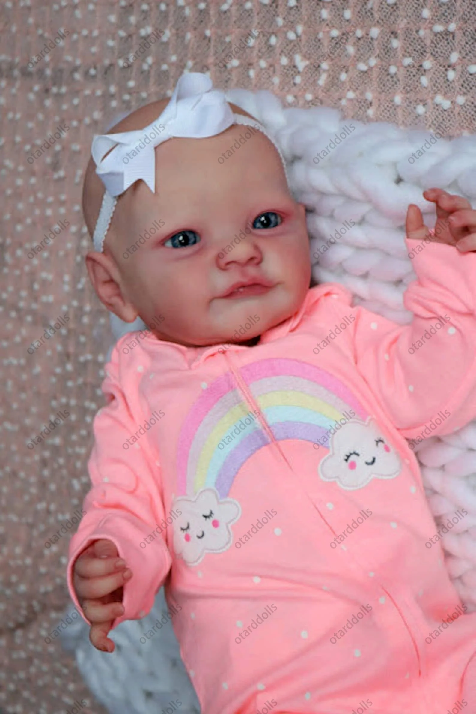 

22-дюймовые окрашенные реалистичные куклы для новорожденных Lindo Bebe, куклы для детей, коллекционные игрушки для малышей