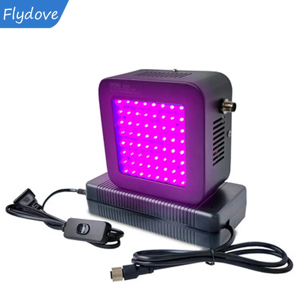 High-strength 405nm 365nm 395nm High Density UV Lamp UV Glue Shadowless Glue, Paint Ink Glossy Green Light Baking Lamp