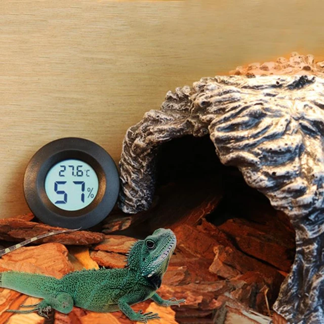 Reptile Thermometer Mini Digital Humidity Temperature Meters Gauge