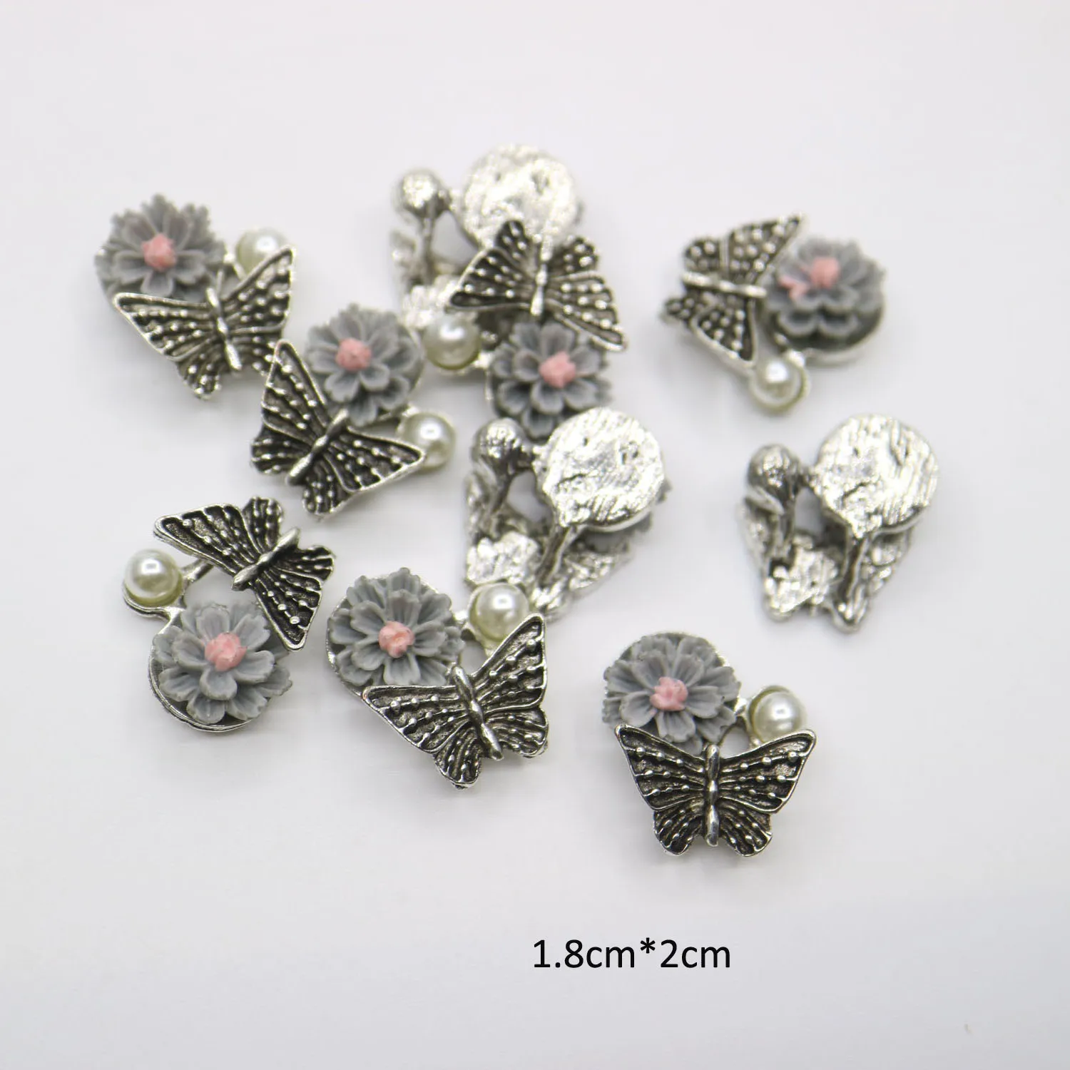 10 개/몫 쥬얼리 의류 모자 가방에 대 한 DIY 공예 용품 합금 금속 artesanato costura 비즈 꽃 액세서리