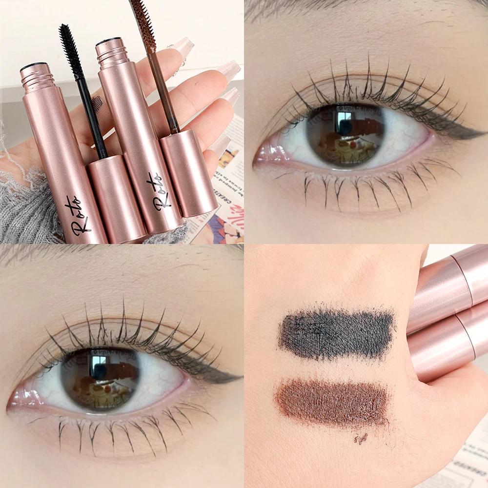 Lasting Curling Mascara Waterproof Quick Drying Black Brown Lasting Lengthen Eyelashes Extension Mascara Lash Makeup Cosmetics