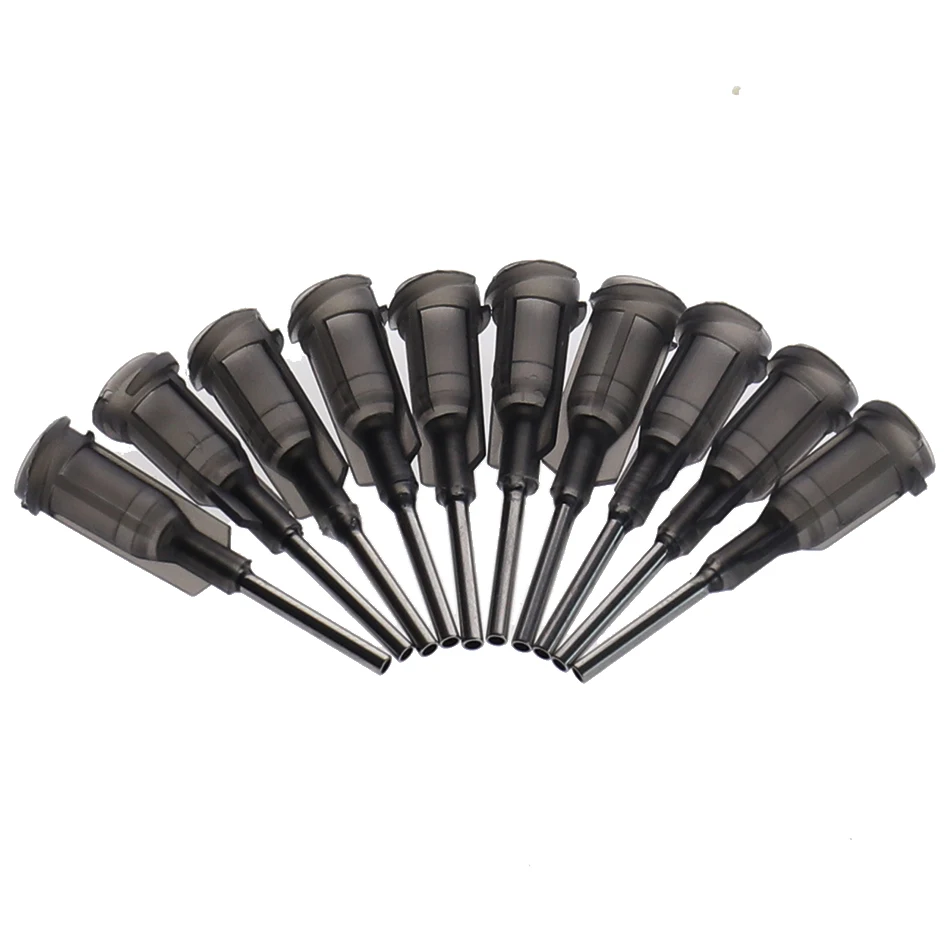 Steel Dispensing Tapered Pinhead Glue Liquid Dispenser Needles 100pcs/lot 14-23G 10 Models Availlable for Dispenser Controller