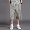 Mens Summer Oversize Fat Cotton Shorts Men Cargo Short Casual Plus Size Cropped Trouser Sport Tactical Baggy Pants Loose 5XL 6XL 6