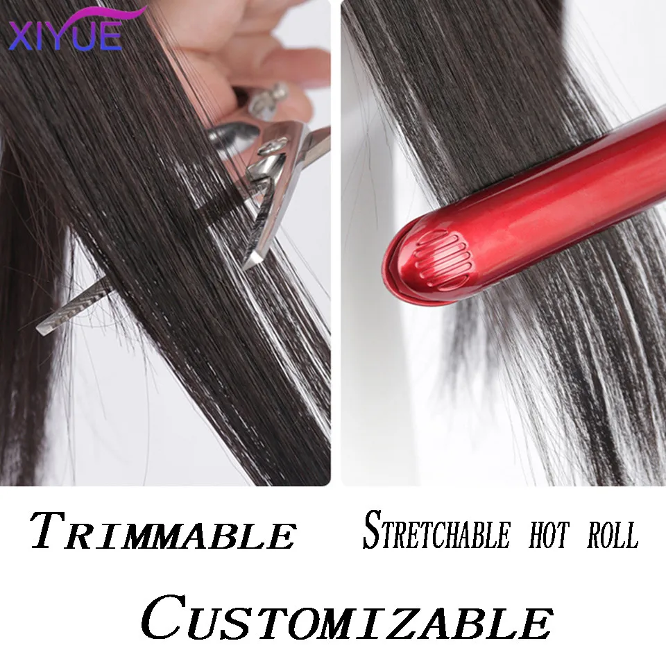 XIYUE Wig Women's Upgraded Angel Bottom Mesh Shaping Eight Character Bangs Fluffy Hair Increase Fake Bangs