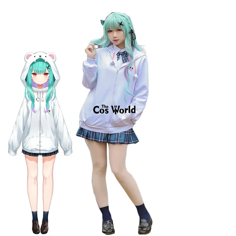 

Японские виртуальные костюмы YouTuber VTuber Uruha rusha JK наряд-Униформа Аниме косплей костюмы