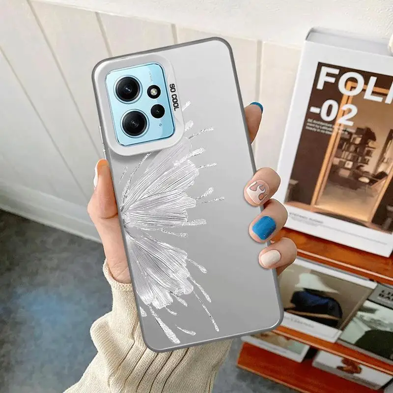 Bellissima custodia per telefono con motivo a farfalla per Xiaomi Redmi A1 A2 Plus A3x 12 13 12C 13C 5G Poco C50 C51 C61 X3 NFC TPU Soft Shell_voghion.com