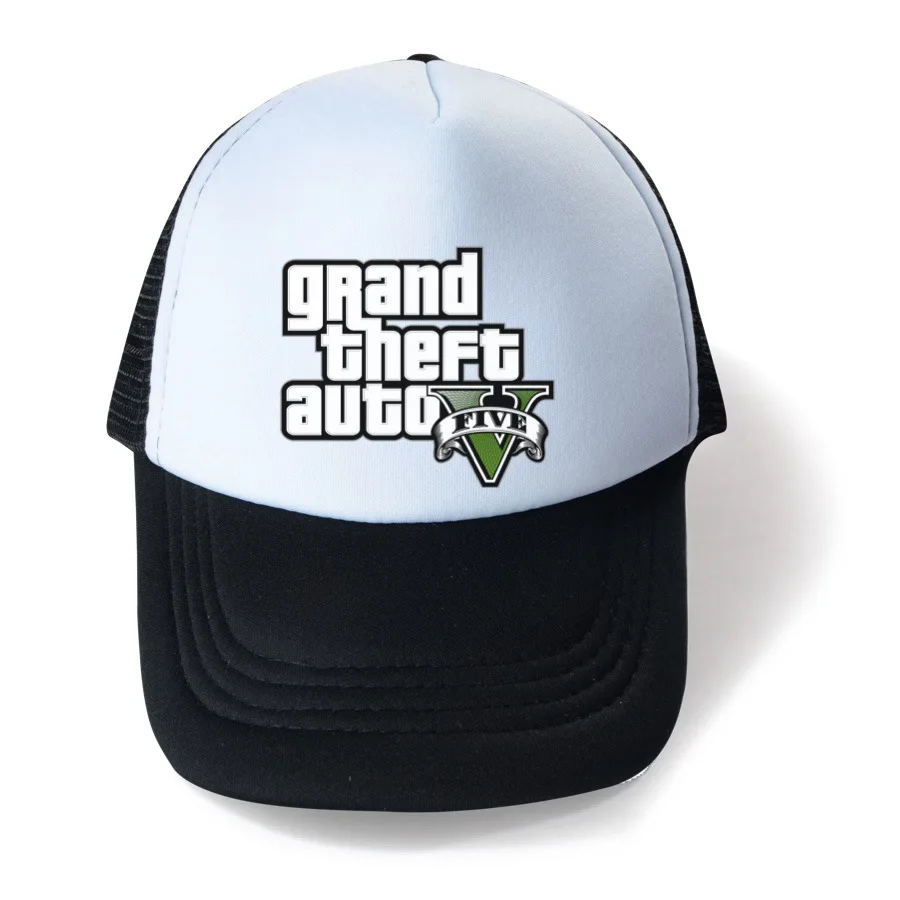 Children's Grand Theft Auto Game Gta 5 Kids Baseball Cap for Girls Boy Hats Sunscreen Baby Hat Hip Hop Printed baseball cap baby headband