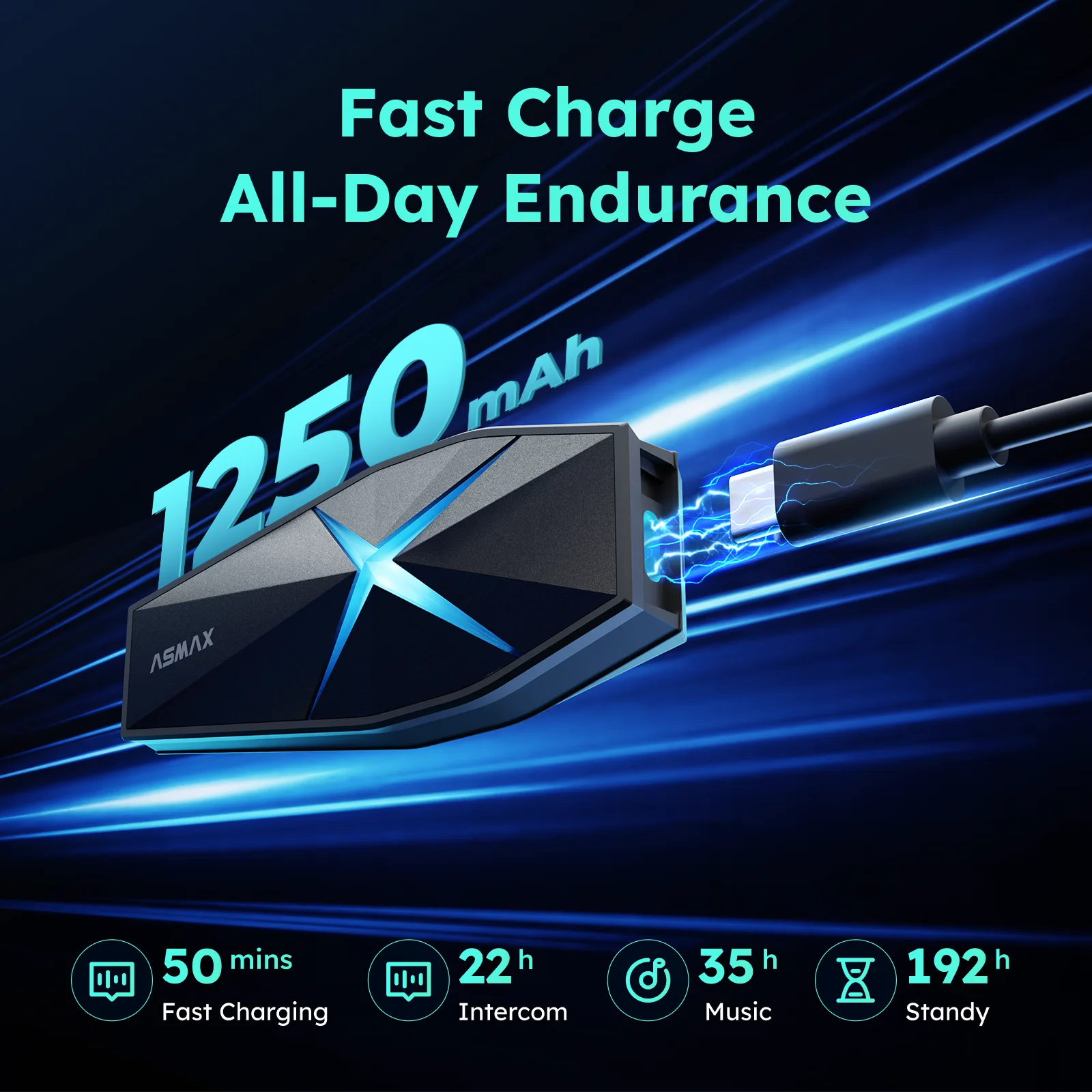 ASMAX F1 オートバイヘルメット Bluetooth ステレオインターホン、10