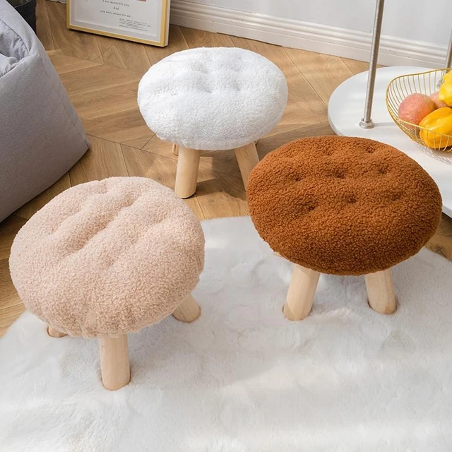 Small Sofa Cushion Foot Stool Household Doorstep Shoe Changing Stools  Living Room Coffee Table Ottomans Creative Low Small Bench - AliExpress