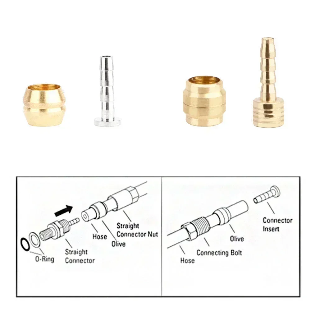 Kit Tubi Cavo Freni Bicicletta BH59 - Compatibile Shimano M355/M395/M445/M446/M447, Con Inserti E Olive - Foto 1