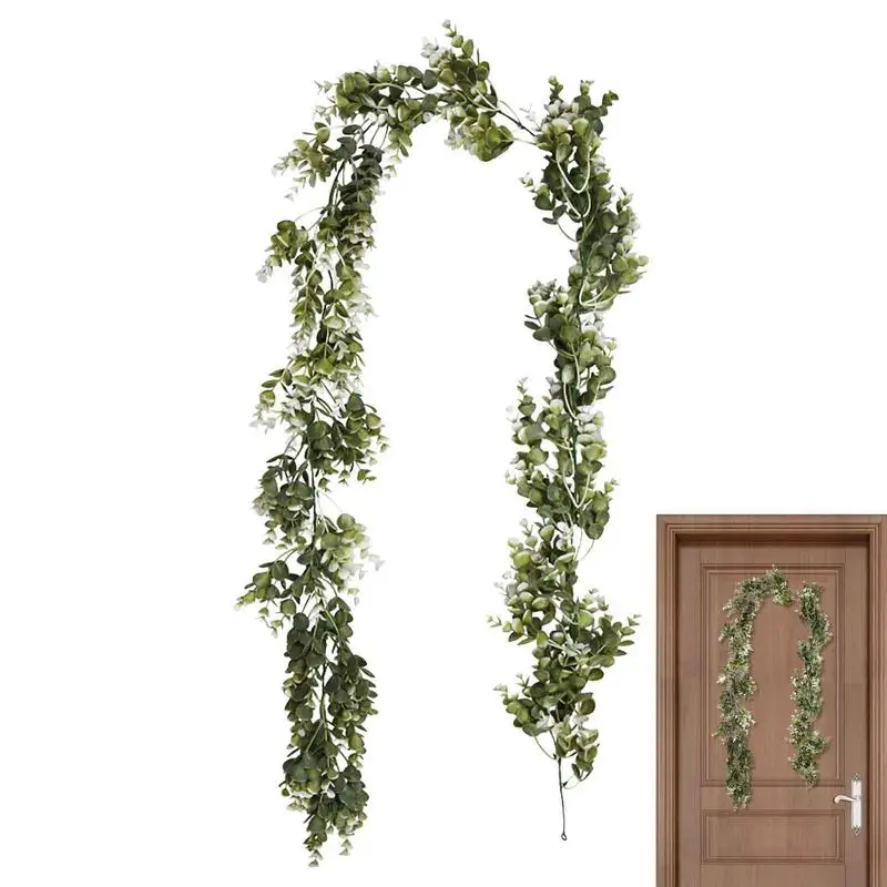 

Faux Greenery Garland Fake Greenery Artificial Vines Faux Leaves For Room Decor 5.9 Feet For Wedding Home Table Decor