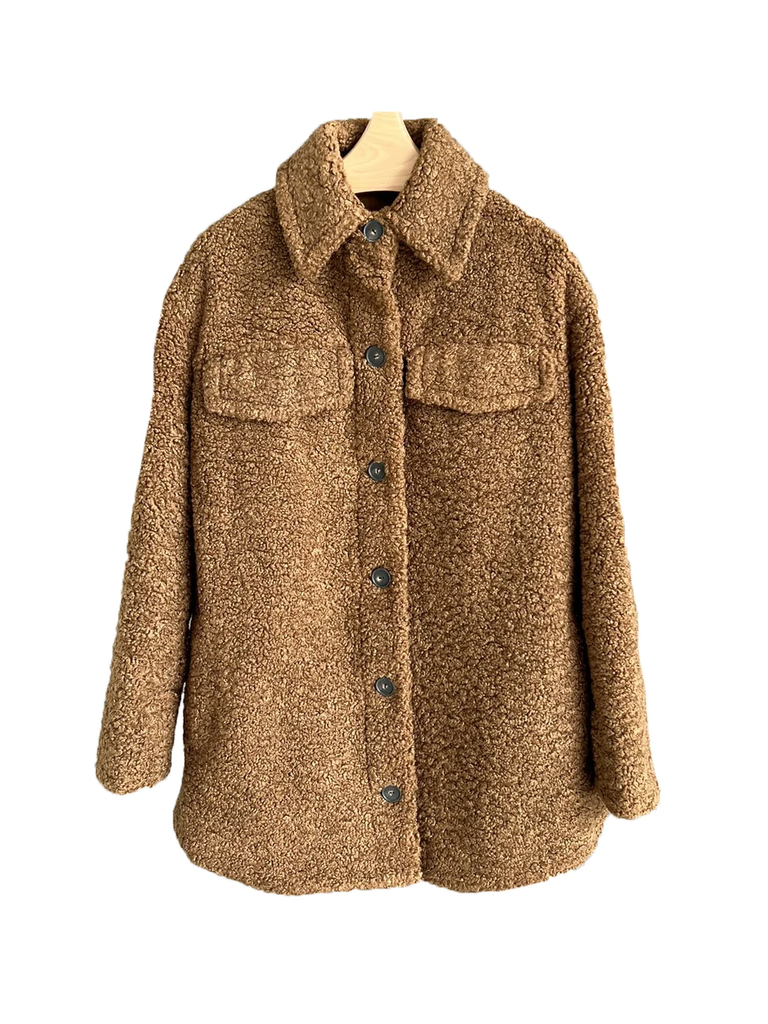 

Two-color lapel coat fashion simple personality comfortable versatile 2024 fall and winter new 1218