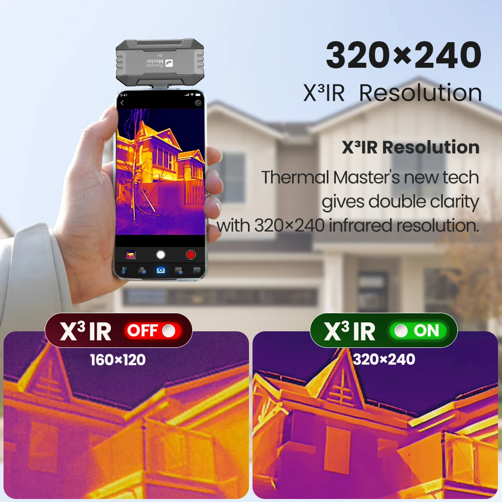 Caméra Thermique P1 pour iPhone Android Type-C - Détection Infrarouge