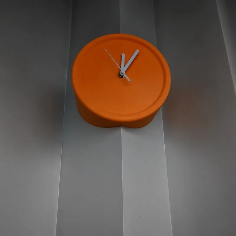 No-Drilling Corner Wall Clock -Scandinavian Minimalist Design with Silent Movement, Modern Angular Clock for Living Room&Bedroom